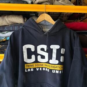 Navy blue csi las vegas hoodie